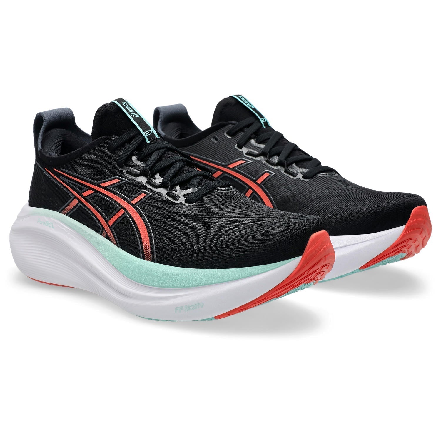 Asics Gel-Nimbus 27 Men's - Black/Coral Reef