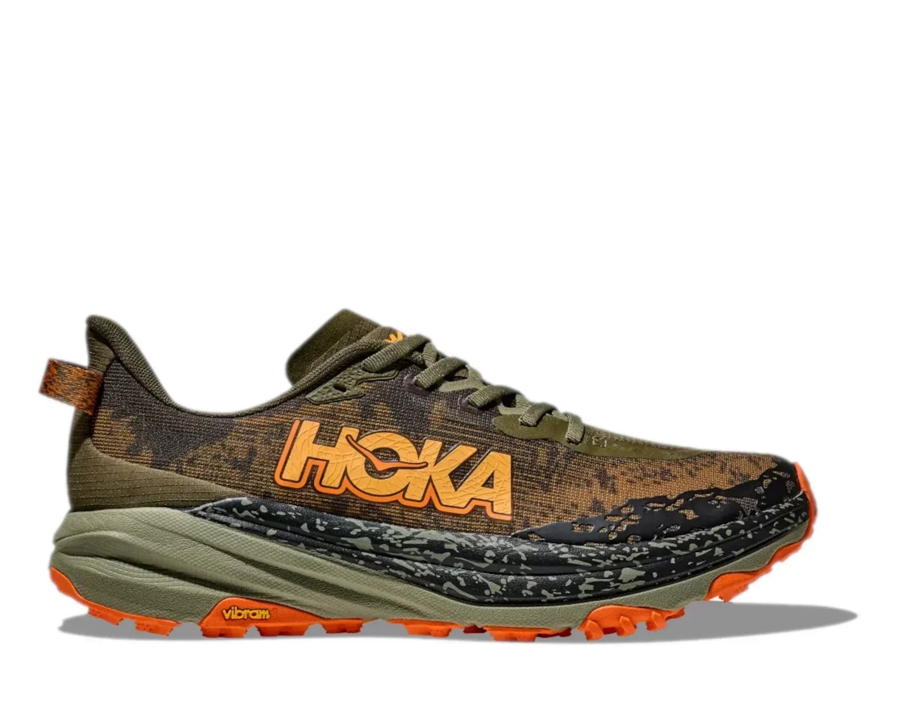 Hoka Speedgoat 6 Wide Men's - Antique olive / Squash