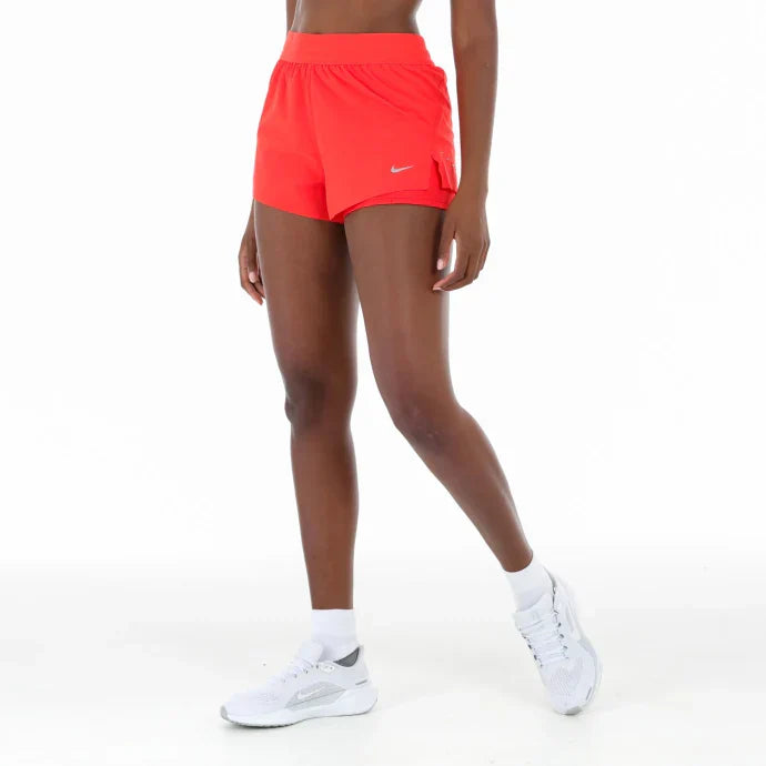 Nike Swift Dri-FIT Mid-Rise 2-in-1 Running Shorts Women's - Light Crimson/Reflective Silver
