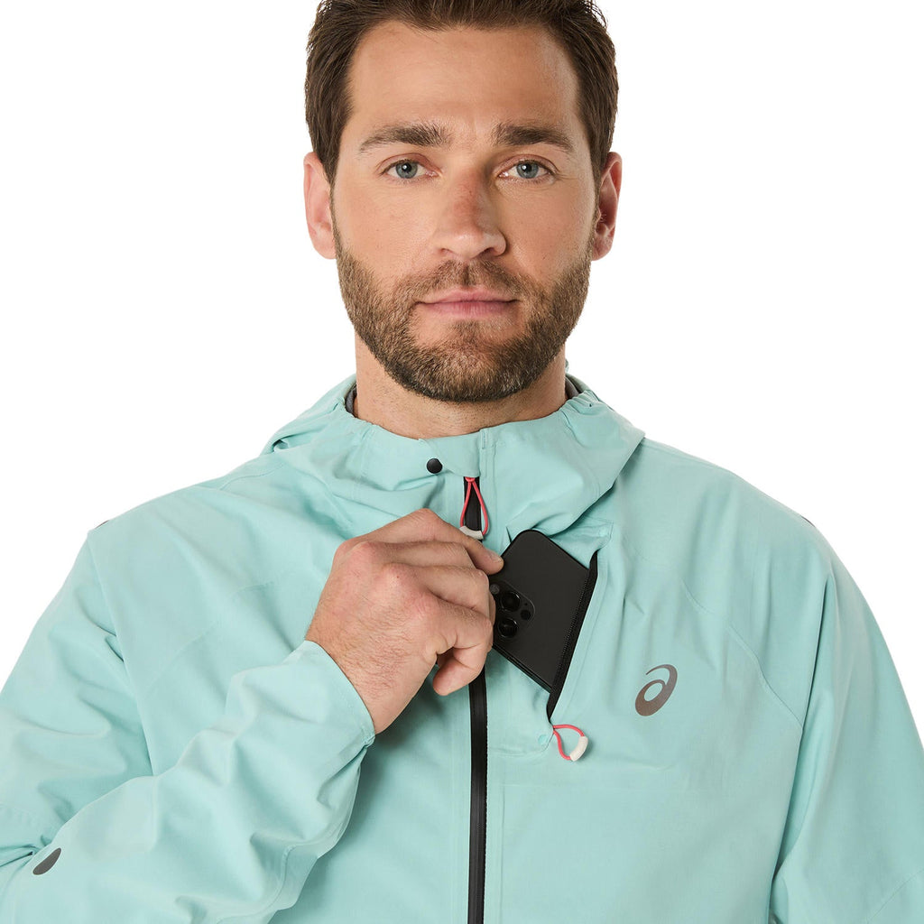 Asics Metarun Waterproof Jacket Men's -Oasis Green