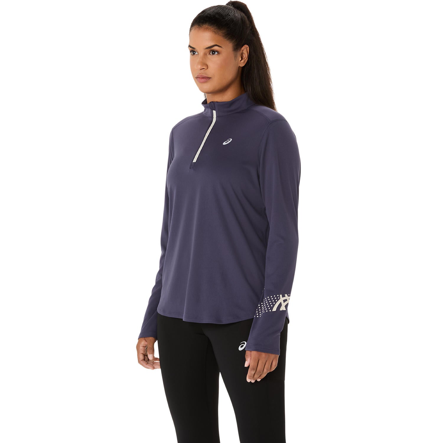 Asics Core LS 1/2 Zip Top Women's - Illusion Blue/Black
