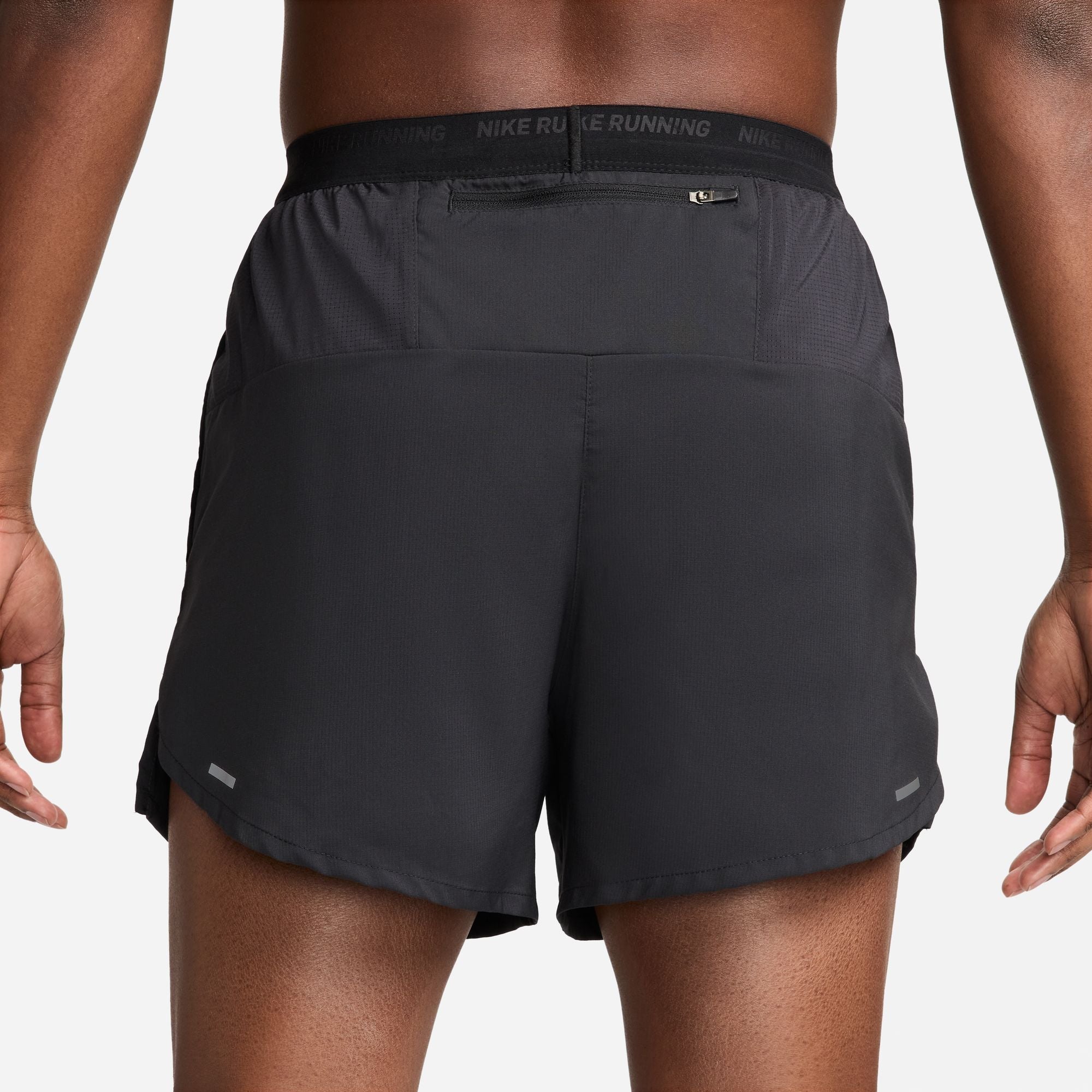 Nike Stride Dri-FIT 5" Stride Brief-Lined Running Shorts Men's - Black/Reflective Silver