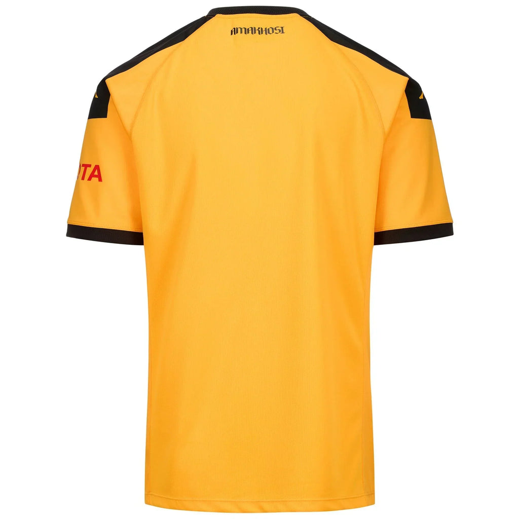 Kappa Kaizer Chiefs Kombat Pro 2025 AM Mens Home Jersey - Yellow/Black