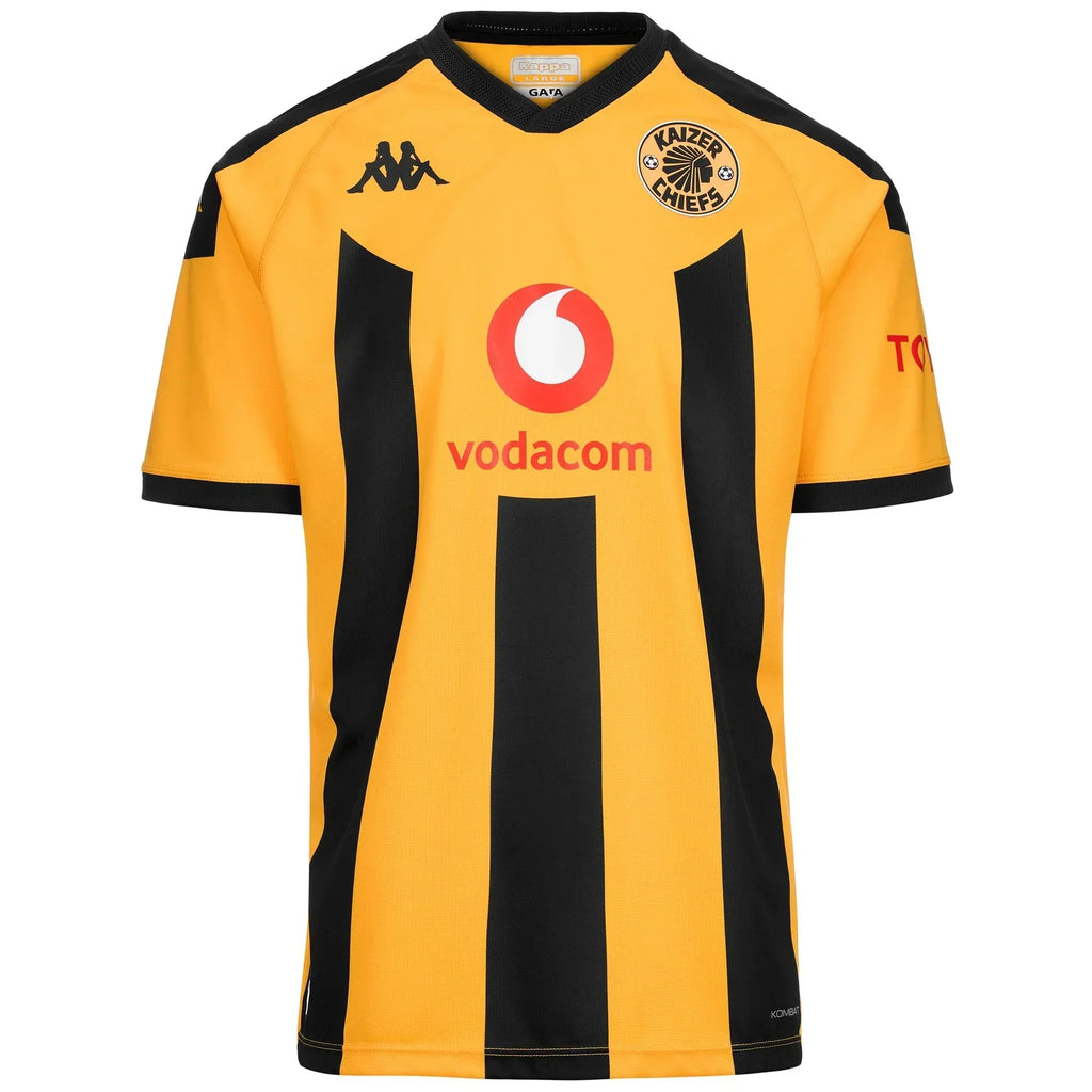 Kappa Kaizer Chiefs Kombat Pro 2025 AM Mens Home Jersey - Yellow/Black