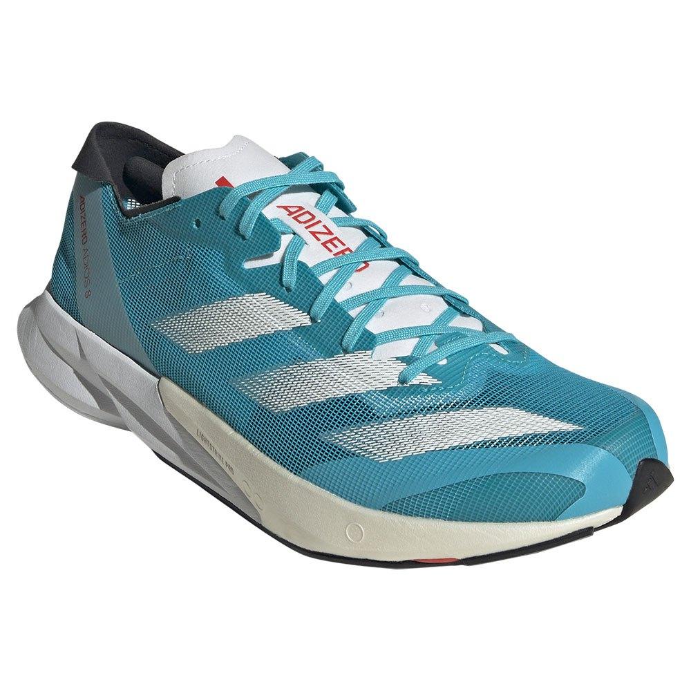 Adidas Adizero Adios 8 Men's - LucidCyan /White/Red