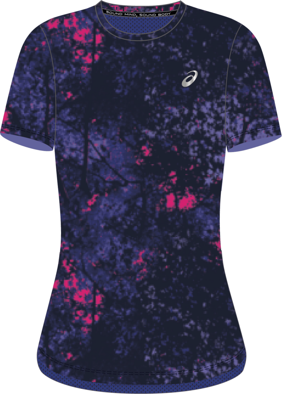 Asics All Over Print Short Sleeve Top Women's