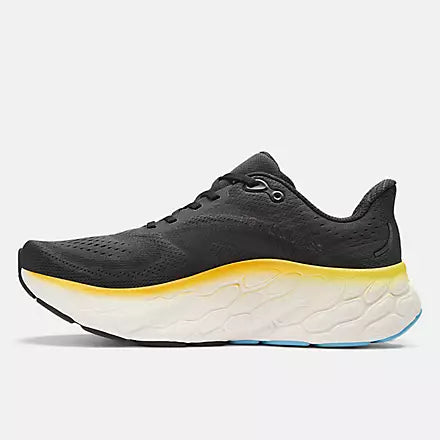 New Balance Fresh Foam X More V4 Men's - Black/coastal blue and ginger lemon