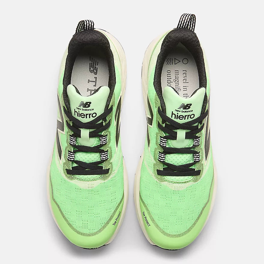 New Balance Fresh Foam X Hierro V9 Wide Men's -Electric Jade/Black